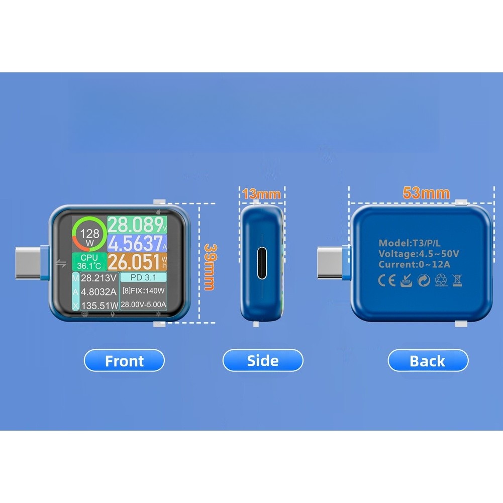 T3P USB-tester met touchscreen - Tools Qc recensie en prijs
