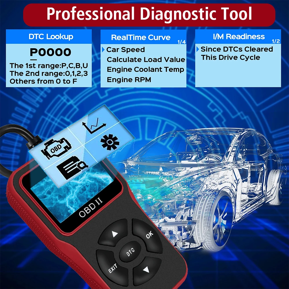 Autoscanner voor 12V OBD2-voer - Workshop Tools English recensie en prijs
