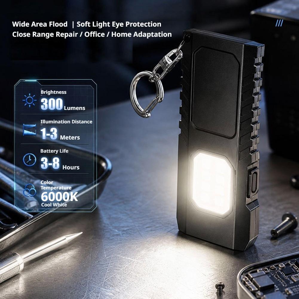 Mini EDC sleutelhanger zaklamp - Tools Work recensie en prijs