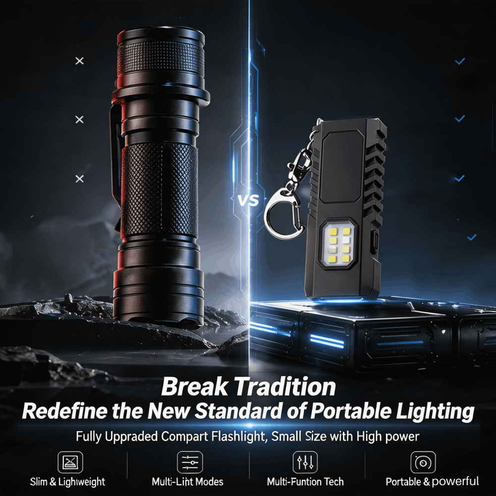 Mini EDC sleutelhanger zaklamp - Tools Work recensie en prijs
